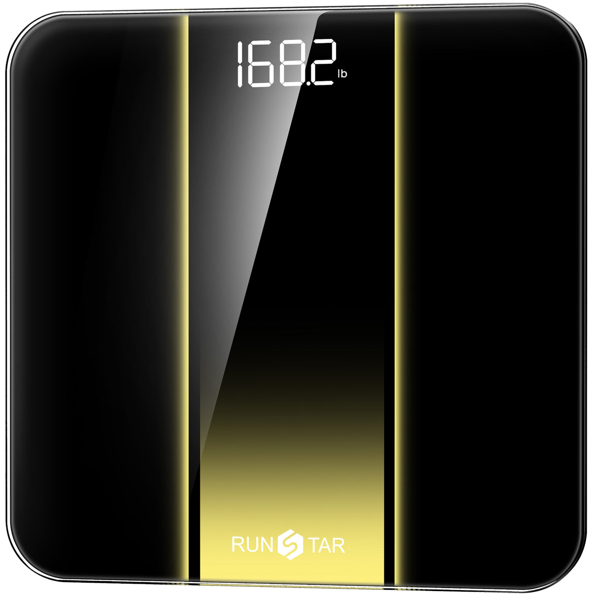 RunStar D400 Digital Weight Scale Black-Gold