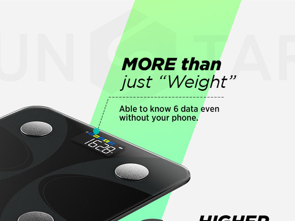 Screen display 6 body metrics without a phone