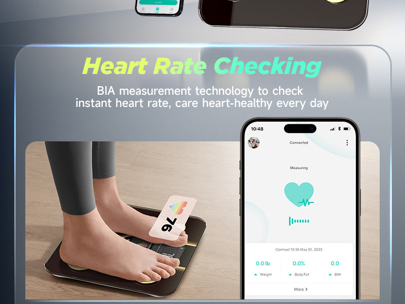BIA measurement, Heart rate checking