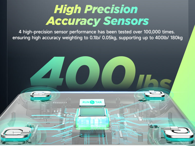 Smart scale with high precision accuracy sensors