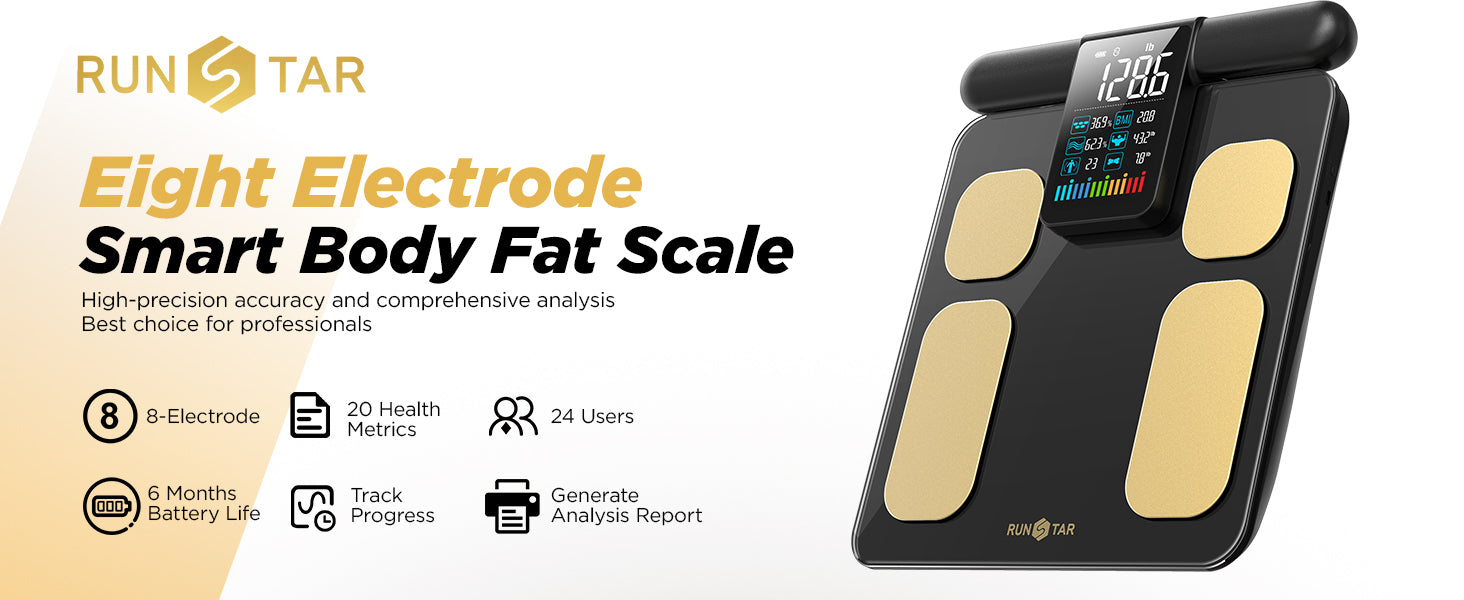 eight-electrode smart body fat scale, comprehensive analysis