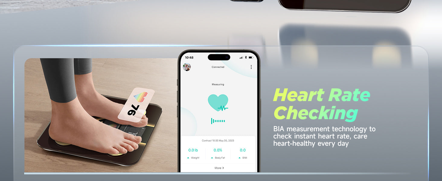 BIA measurement, Heart rate checking