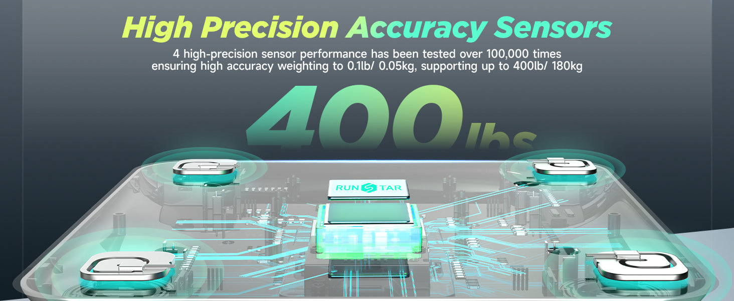Smart scale with high precision accuracy sensors